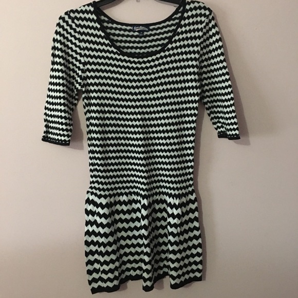 Freshman Dresses & Skirts - SALE!! Freshman black and white striped sweater dress